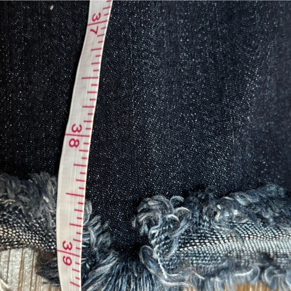 ENCORE BLUE JEANS WESTERN SUPER FLARED FRAYED HEM HIGH WAIST BLUE JEANS SZ 1 - Picture 4 of 9
